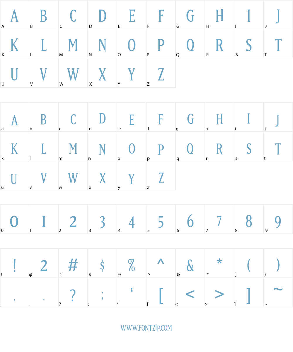 Hugo Cabret Font Character
